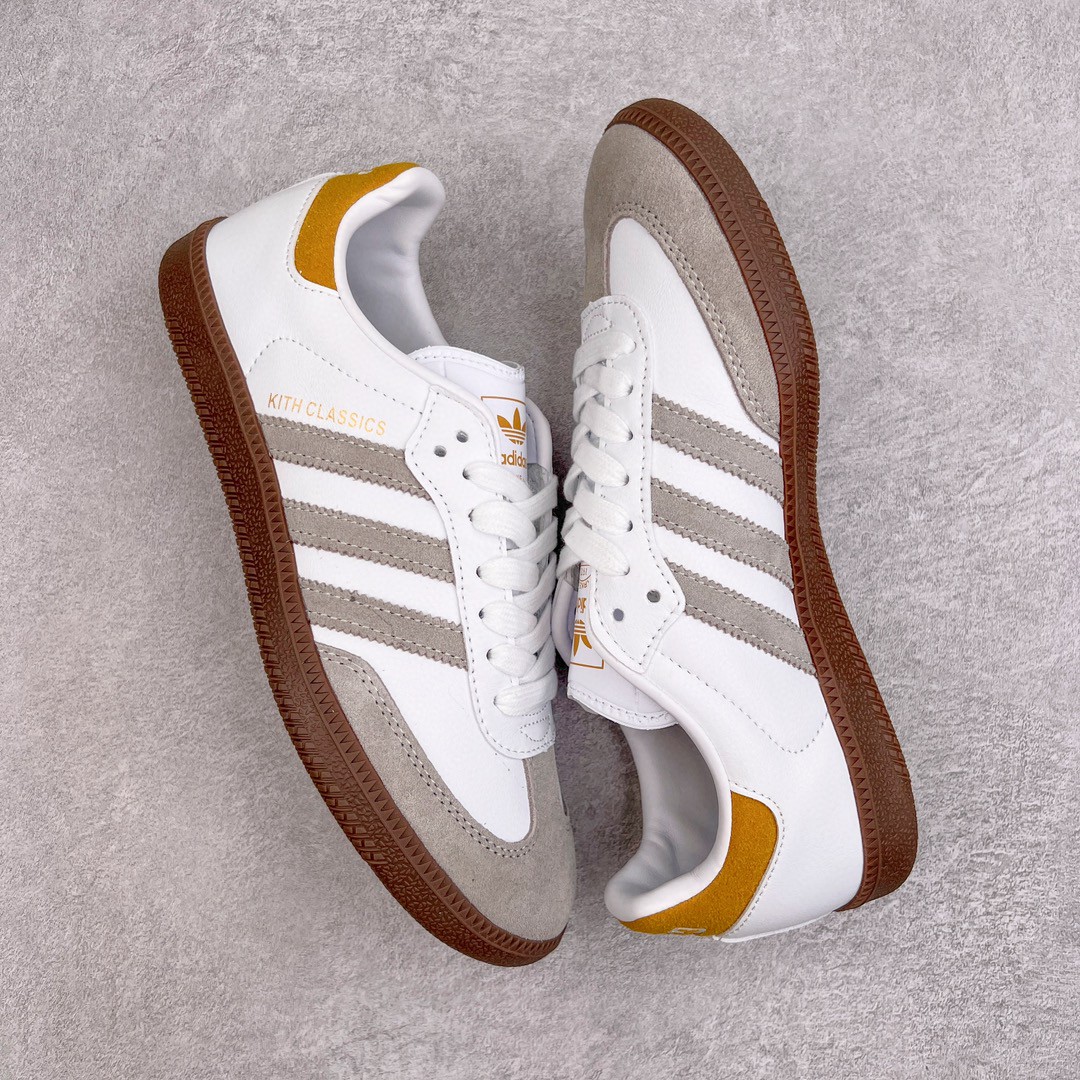 Kith adidas originals Samba 白灰色 低筒 复古板鞋 休闲鞋 男鞋 女鞋 IE4800