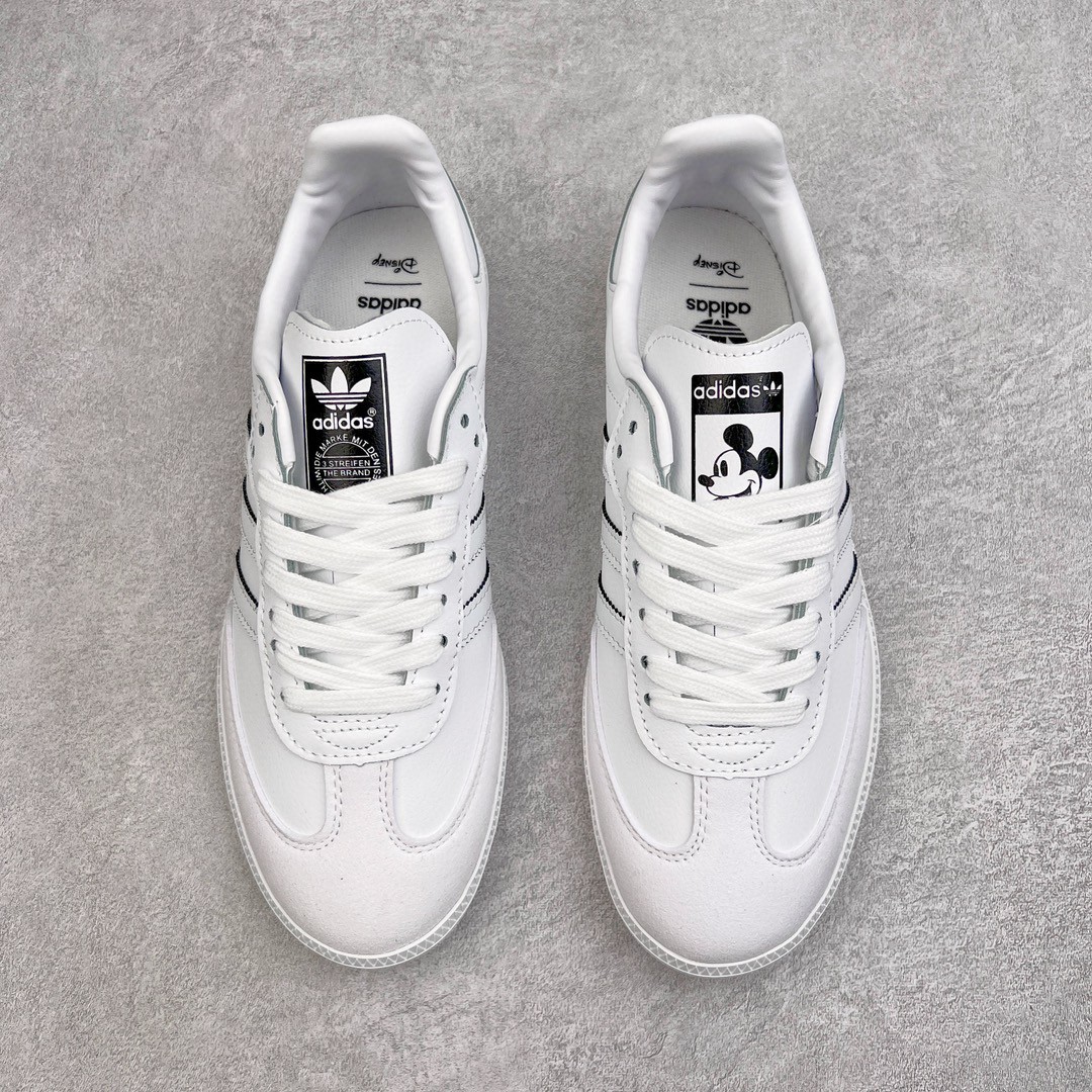 Disney Mickey adidas originals Samba Vegan 白色 低筒 复古板鞋 休闲鞋 男鞋 女鞋 GY1889