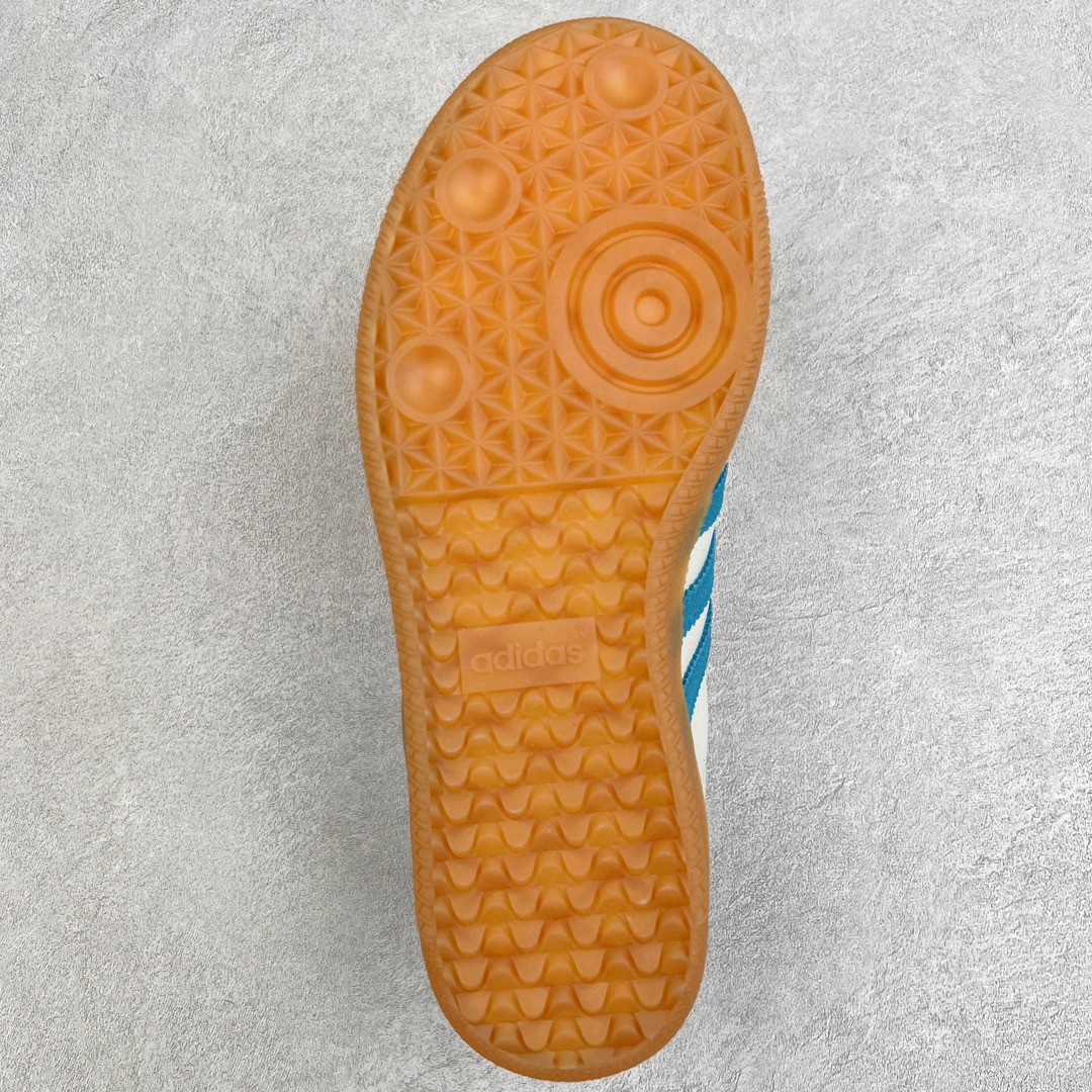 Sporty Rich Adidas Originals Samba 米白蓝 低筒 复古板鞋 休闲鞋 男鞋 女鞋 IE7096