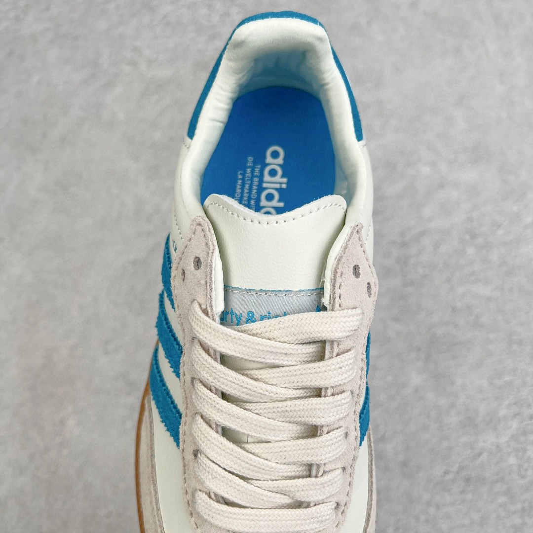 Sporty Rich Adidas Originals Samba 米白蓝 低筒 复古板鞋 休闲鞋 男鞋 女鞋 IE7096