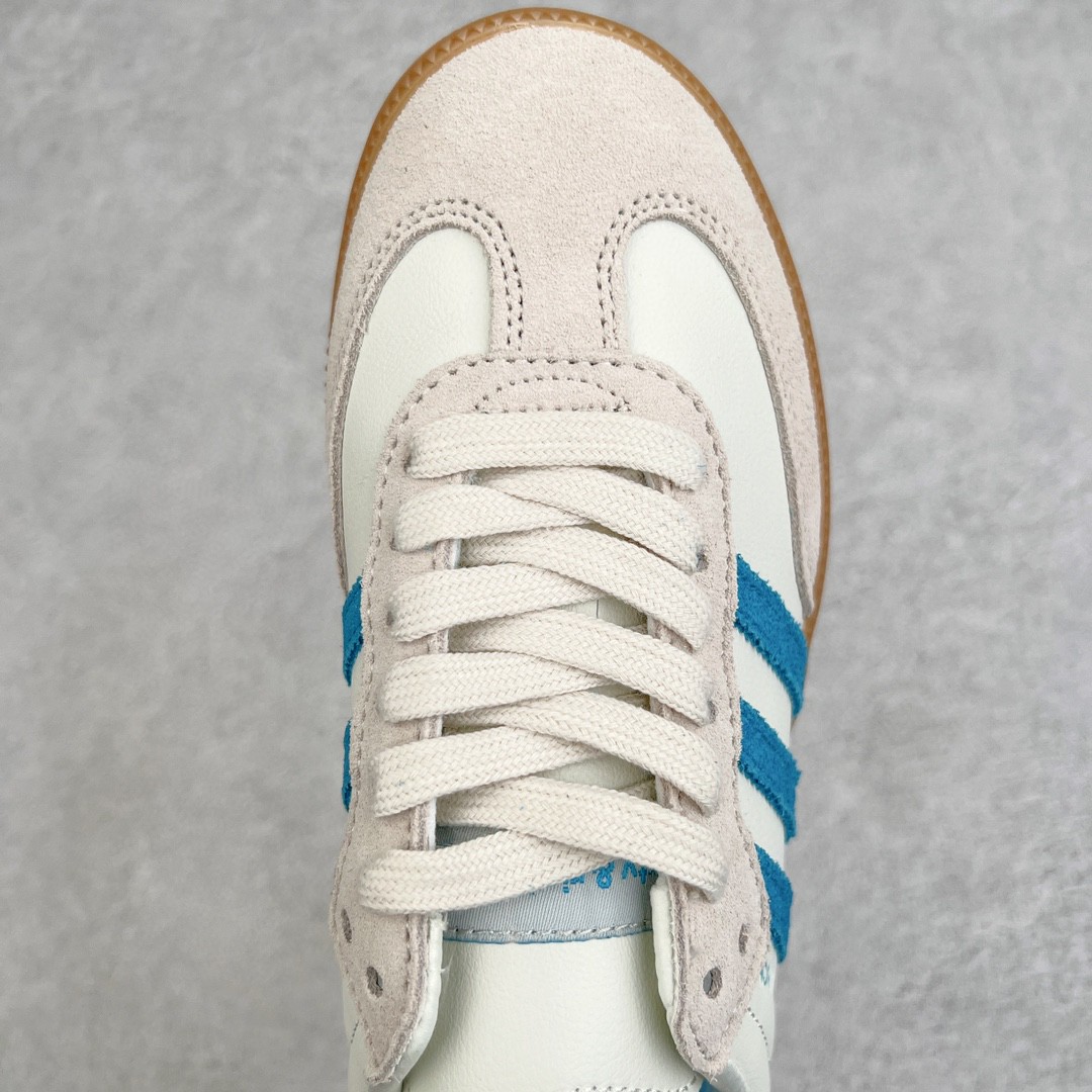 Sporty Rich Adidas Originals Samba 米白蓝 低筒 复古板鞋 休闲鞋 男鞋 女鞋 IE7096