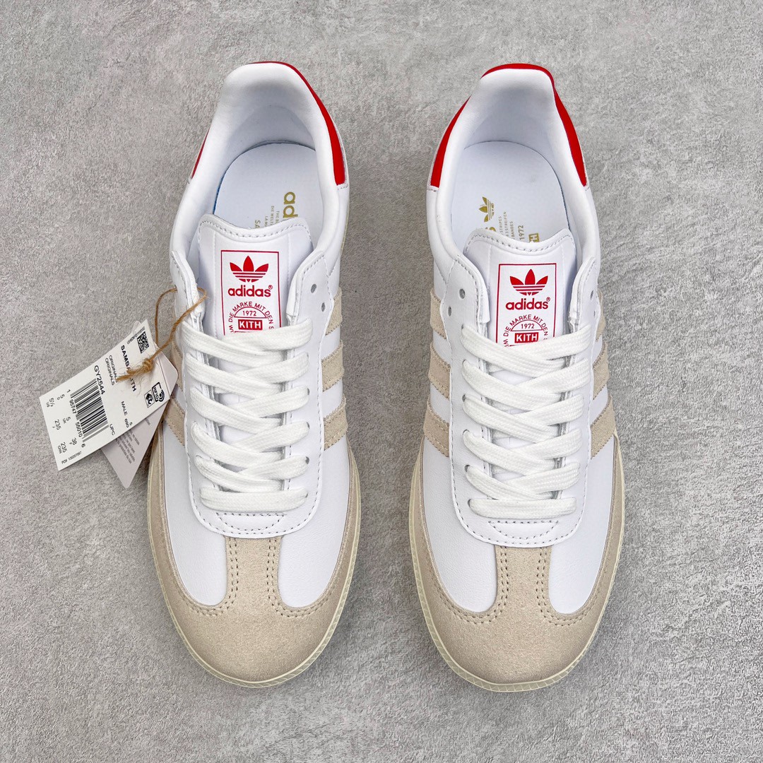 Kith Adidas Originals Samba 白红 低筒 复古板鞋 休闲鞋 男鞋 女鞋 GY2544