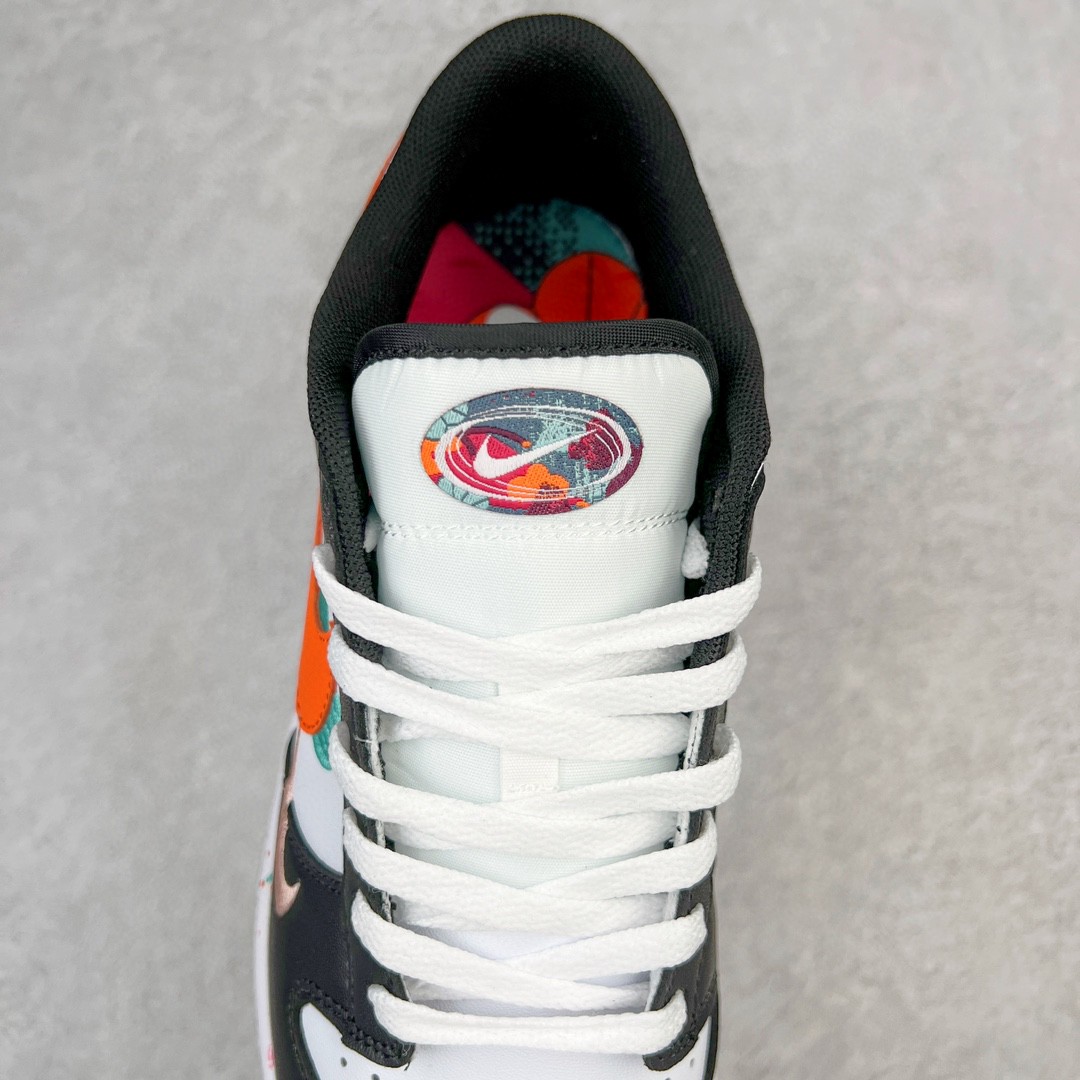 Nike Dunk Low Multi Color Swoosh 黑白 低筒 休闲鞋 板鞋 男鞋 女鞋 FD4623-131