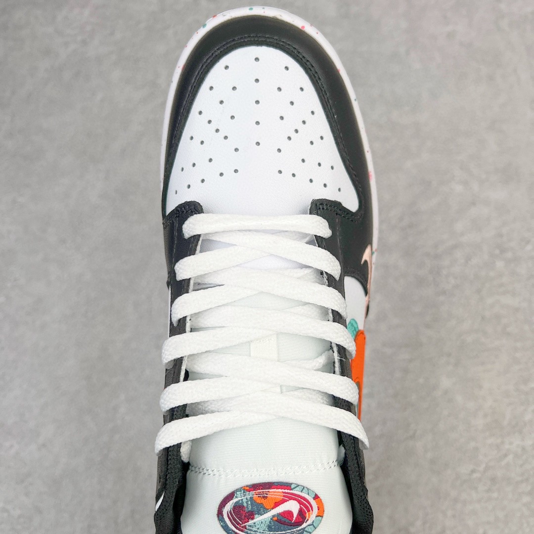 Nike Dunk Low Multi Color Swoosh 黑白 低筒 休闲鞋 板鞋 男鞋 女鞋 FD4623-131
