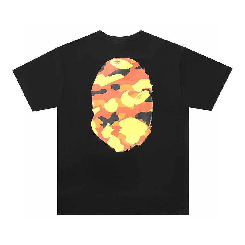 A BATHING APEA Bape 1st Camo Big Ape Head Tee 迷彩猿人头图案 白色 黑色 圆领 T恤 短袖 夏款 男女同款 1D80-110-012