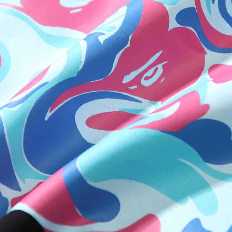 A BATHING APEA BAPE Marble Camo Big Ape Head Tee 猿人头图案印花 白色 黑色 圆领 T恤 短袖 夏款 男女同款 1I30-110-046