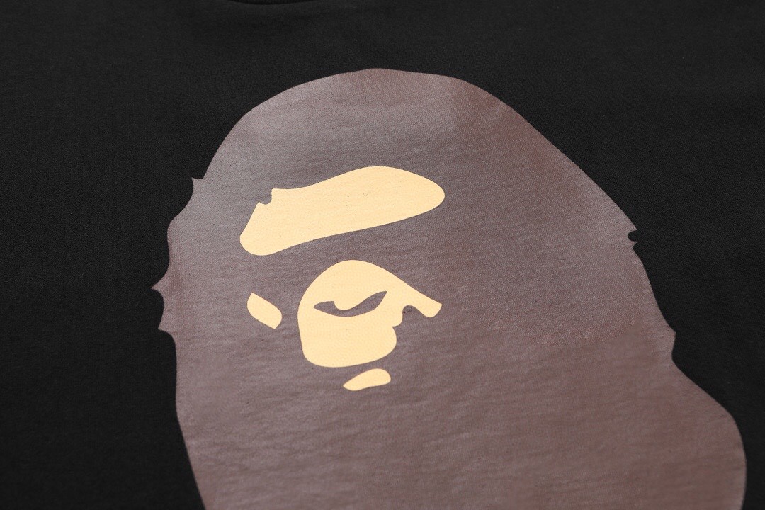 A BATHING APEA BAPE By Bathing Ape 猿人头图案印花 白色 红色 黄色 粉色 黑色 圆领 T恤 短袖 夏款 男女同款 0ZXTEM110003E