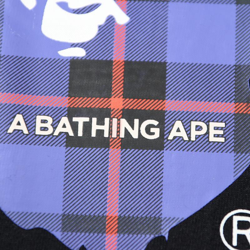A BATHING APEA BAPE 猿人头图案印花 字母logo 白红 白蓝 黑红 黑蓝 圆领 T恤 短袖 夏款 男女同款 1I30-110-030