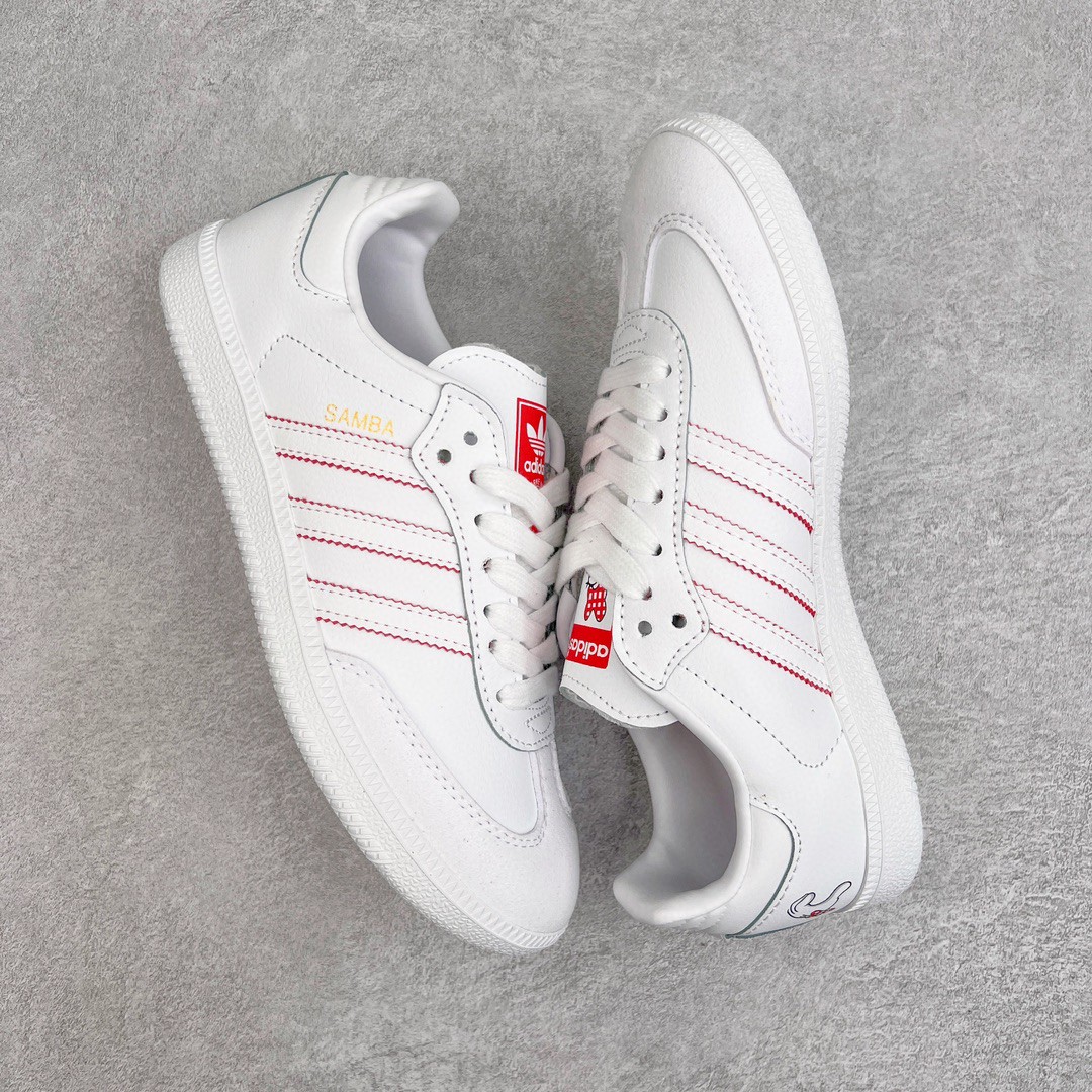Disney Mickey adidas originals Samba Vegan 白红色 低筒 复古板鞋 休闲鞋 男鞋 女鞋 GY1890