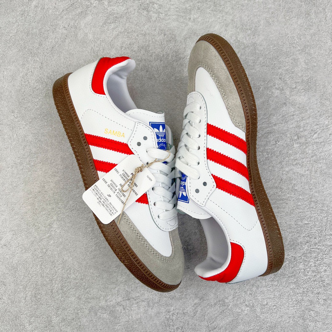 adidas originals Samba OG 白红 低筒 复古板鞋 休闲鞋 男鞋 女鞋 IG1025