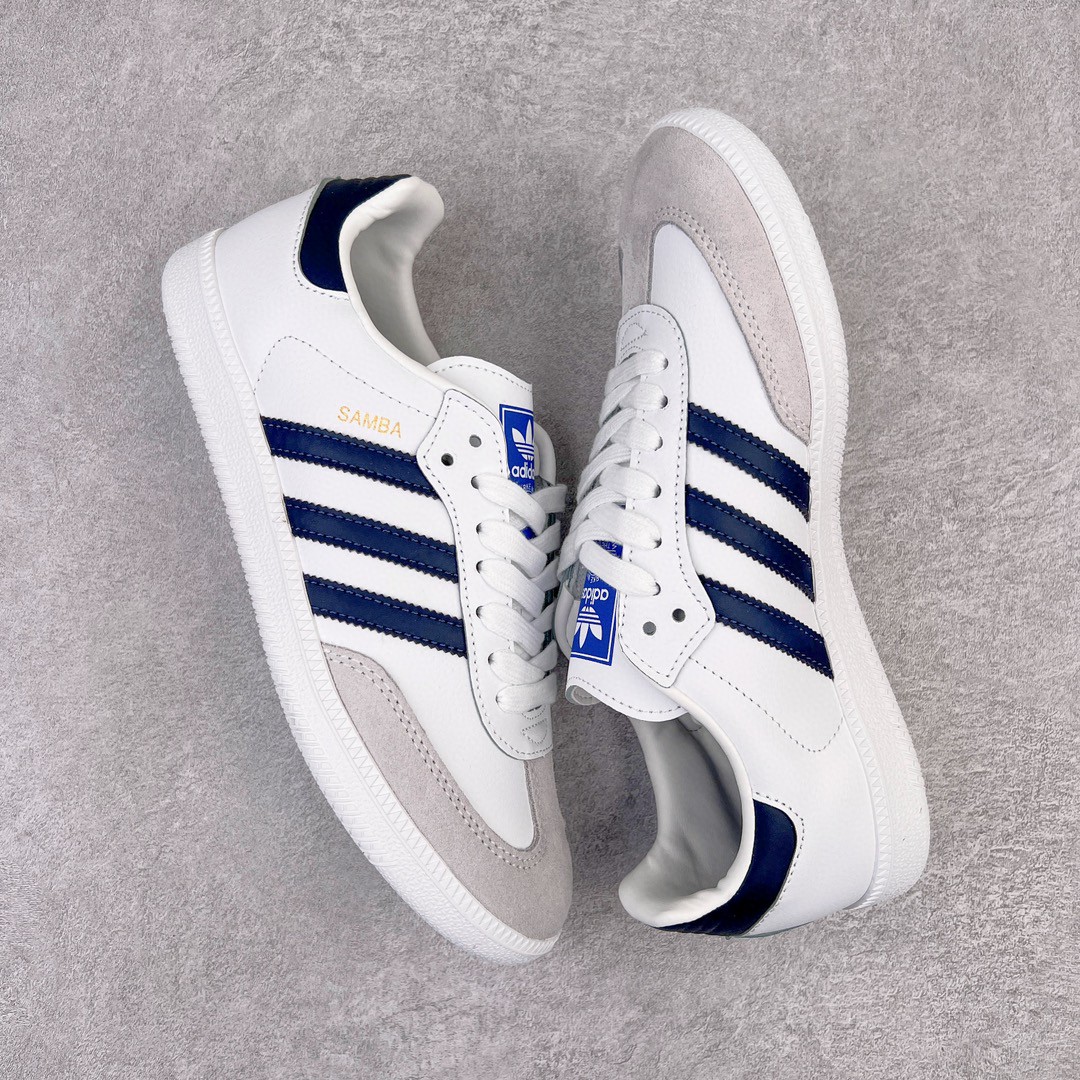 adidas originals Samba 白蓝 低筒 复古板鞋 休闲鞋 男鞋 女鞋