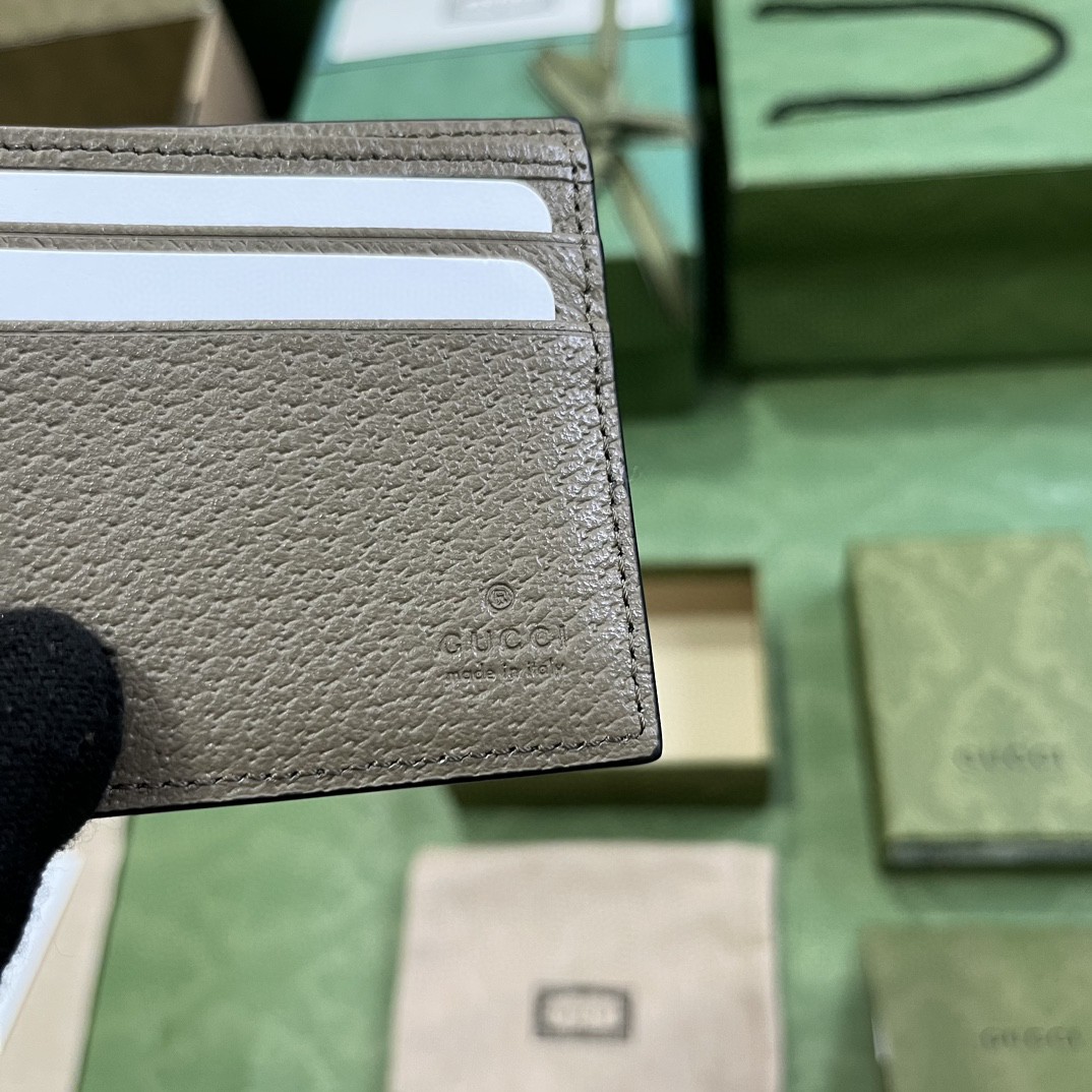 GUCCI 古驰 GG Marmont 马蒙银标 Logo 皮革 双折 短款 钱夹 钱包 灰色 男女同款