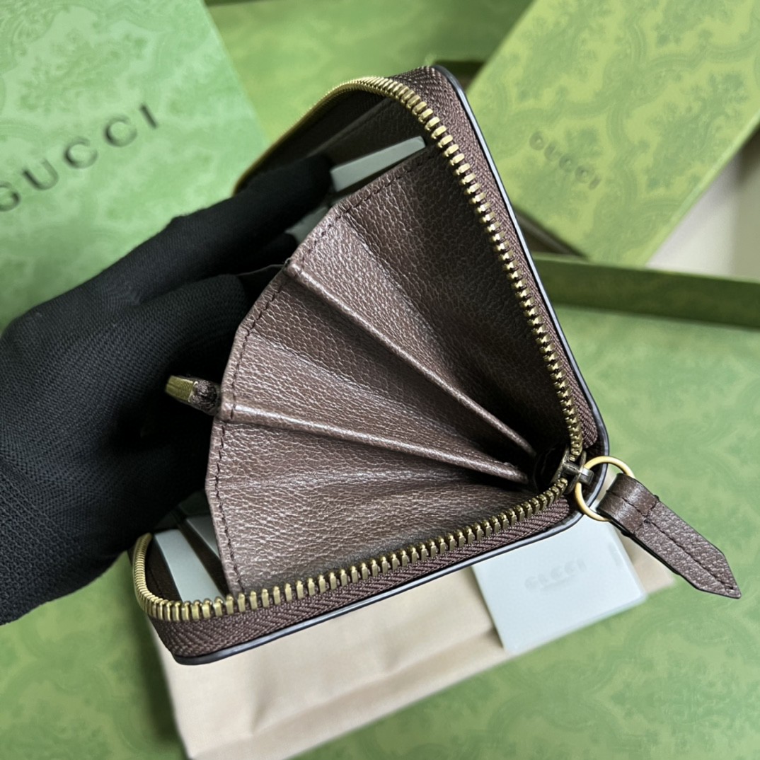 GUCCI 古驰 Diana 戴安娜竹 节饰扣 Jumbo超级双G大老花Logo 帆布拼皮长款拉链 钱包 钱夹 女款 驼色 658634-UKMBT-2572