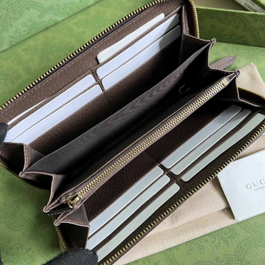 GUCCI 古驰 Diana 戴安娜竹 节饰扣 Jumbo超级双G大老花Logo 帆布拼皮长款拉链 钱包 钱夹 女款 驼色 658634-UKMBT-2572