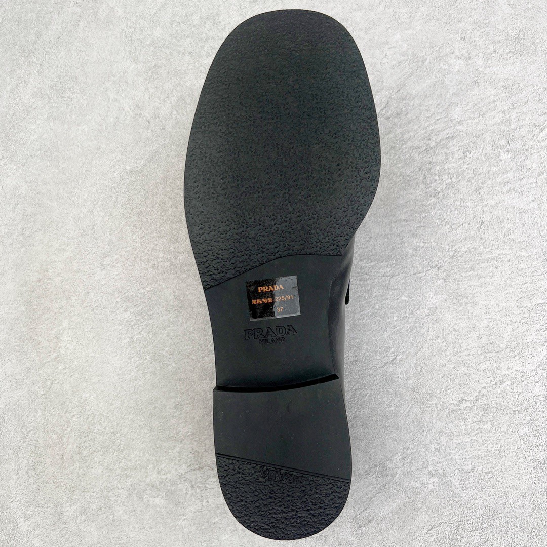 PRADA 普拉达 漆皮徽标 套穿 低筒 乐福鞋 皮鞋女款 黑色 1D168N_069_F0002_F_025