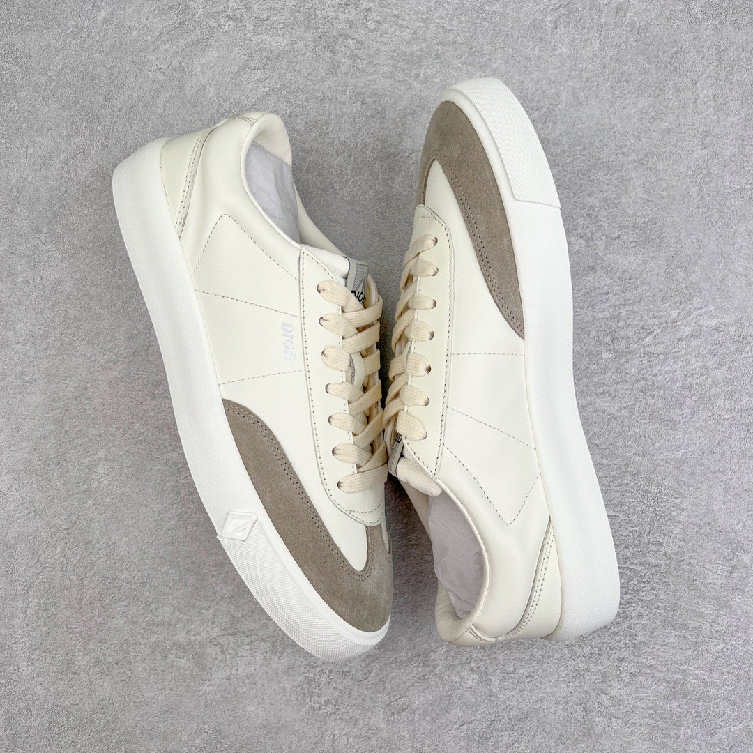 Dior 迪奥 B101皮革 低筒 休闲鞋 运动鞋 板鞋 德训鞋 男鞋 奶油白 3SN285ZRH_H068