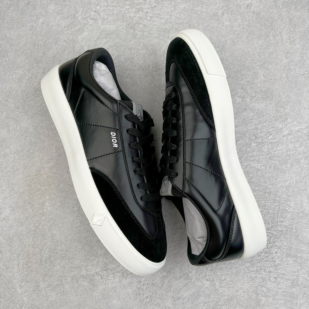 Dior 迪奥 B101皮革 低筒 休闲鞋 运动鞋 板鞋 德训鞋 男鞋 黑色 3SN285ZRH_H968