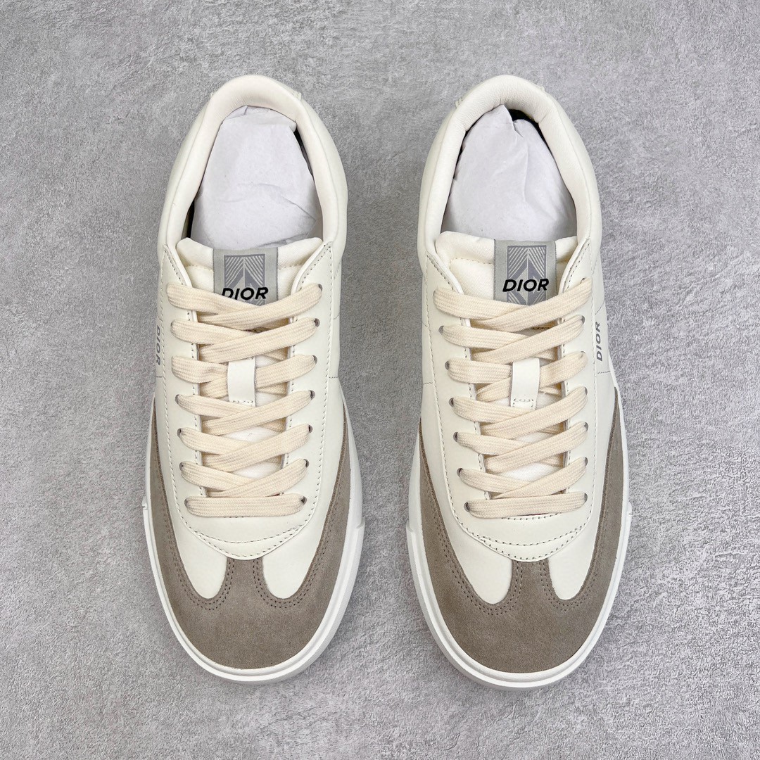 Dior 迪奥 B101皮革 低筒 休闲鞋 运动鞋 板鞋 德训鞋 男鞋 奶油白 3SN285ZRH_H068