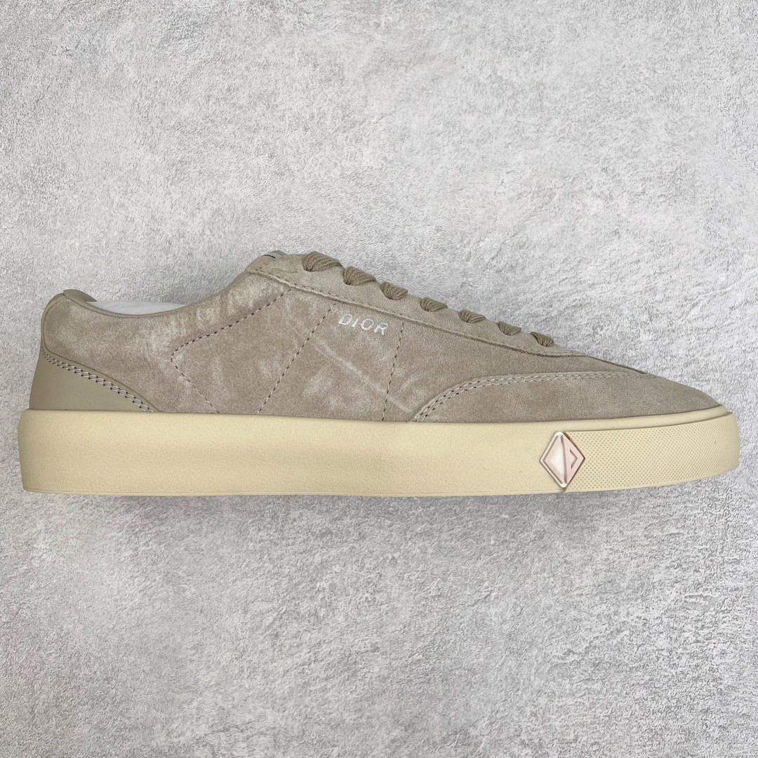 Dior 迪奥 B101皮革 低筒 休闲鞋 运动鞋 板鞋 德训鞋 男鞋 米灰色 3SN285ZRG_H161