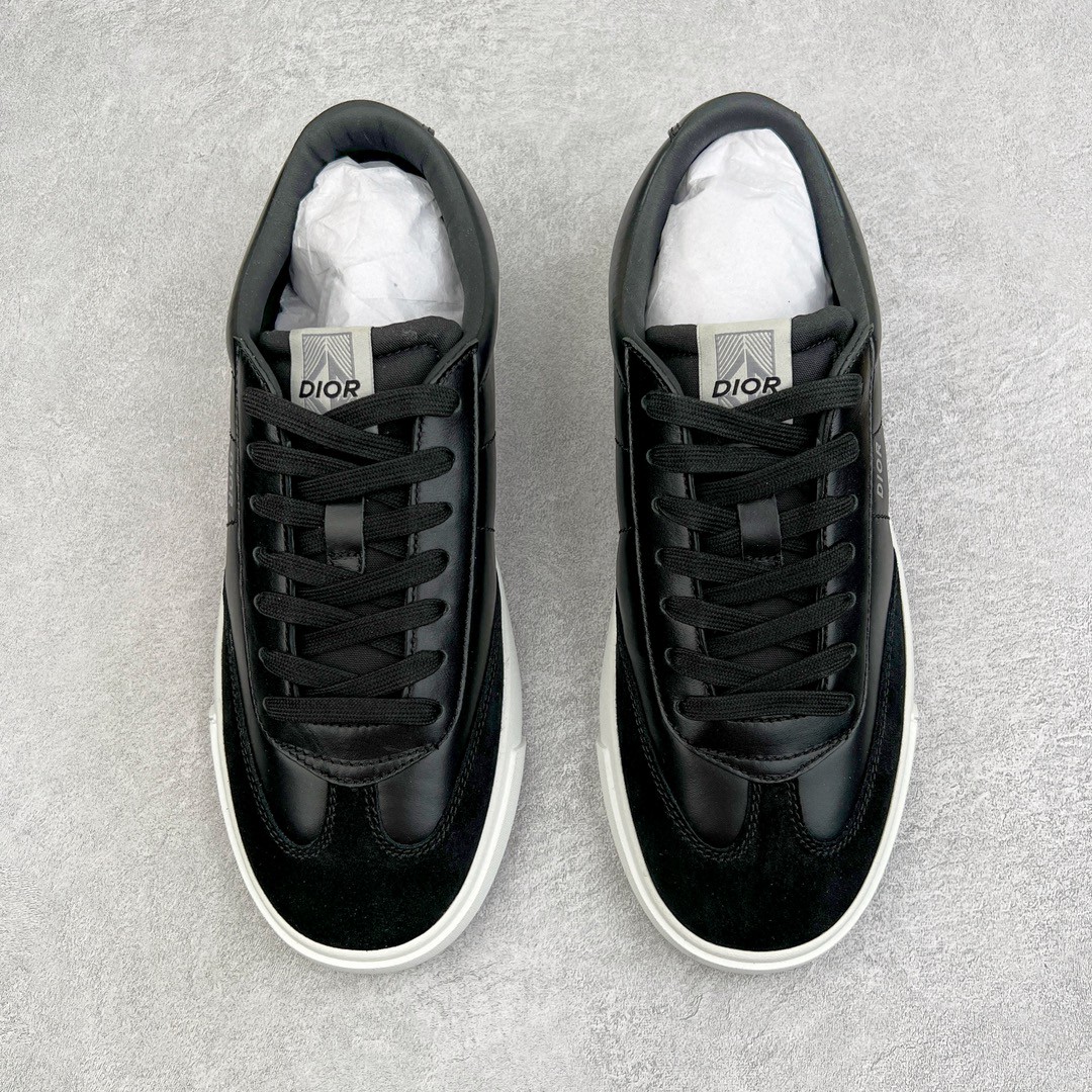 Dior 迪奥 B101皮革 低筒 休闲鞋 运动鞋 板鞋 德训鞋 男鞋 黑色 3SN285ZRH_H968