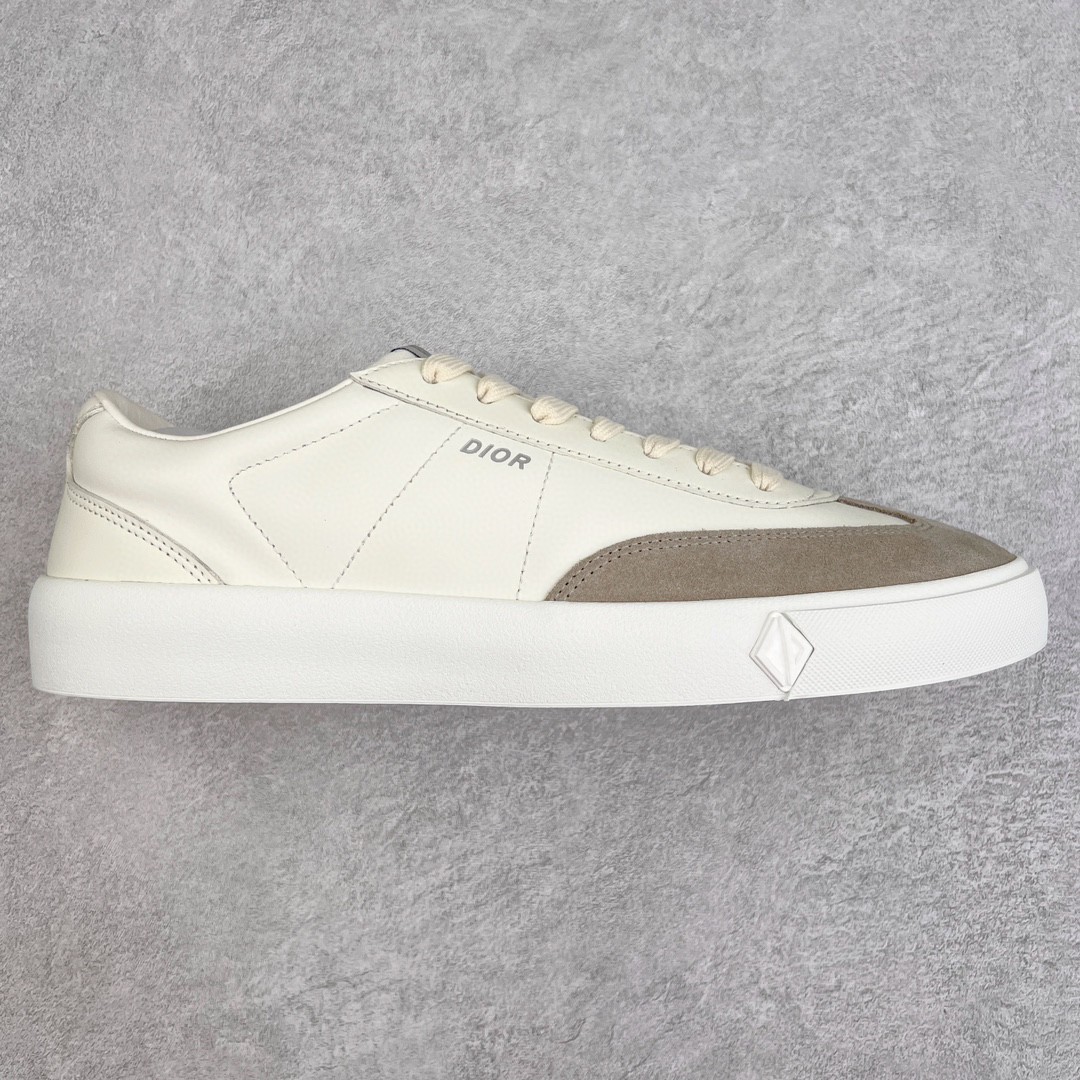 Dior 迪奥 B101皮革 低筒 休闲鞋 运动鞋 板鞋 德训鞋 男鞋 奶油白 3SN285ZRH_H068