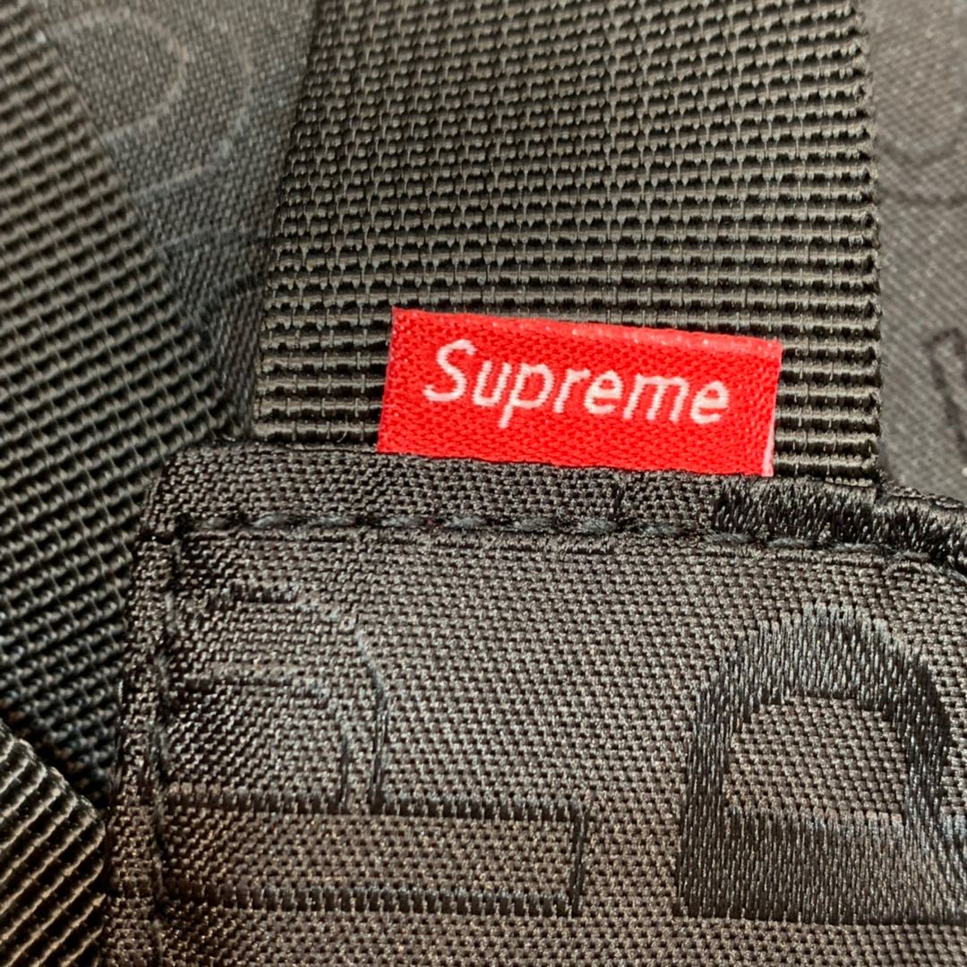 Supreme SS19 Waist Bag Black 字母满印 斜挎包 腰包 胸包 黑色 SUP-SS19-015