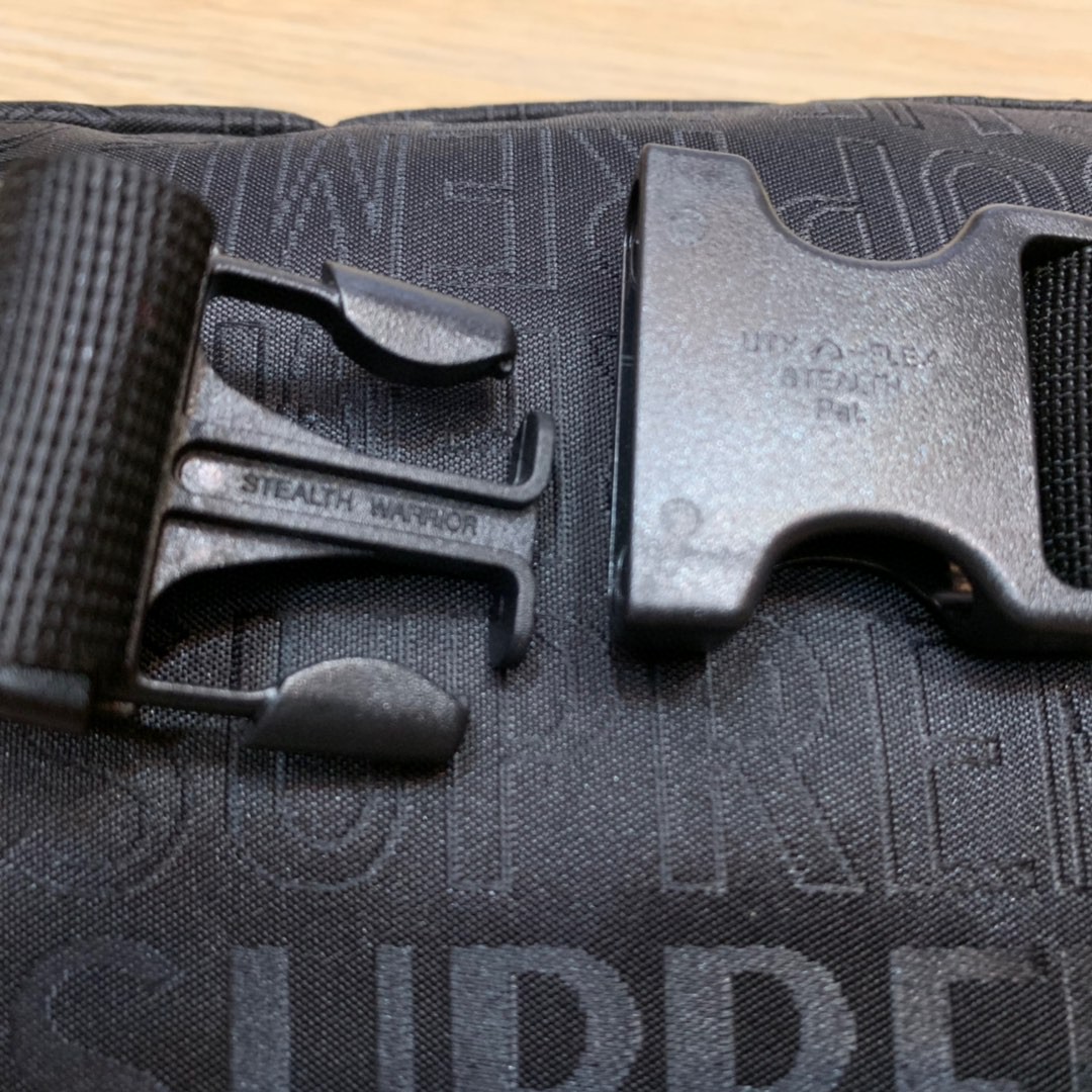 Supreme SS19 Waist Bag Black 字母满印 斜挎包 腰包 胸包 黑色 SUP-SS19-015