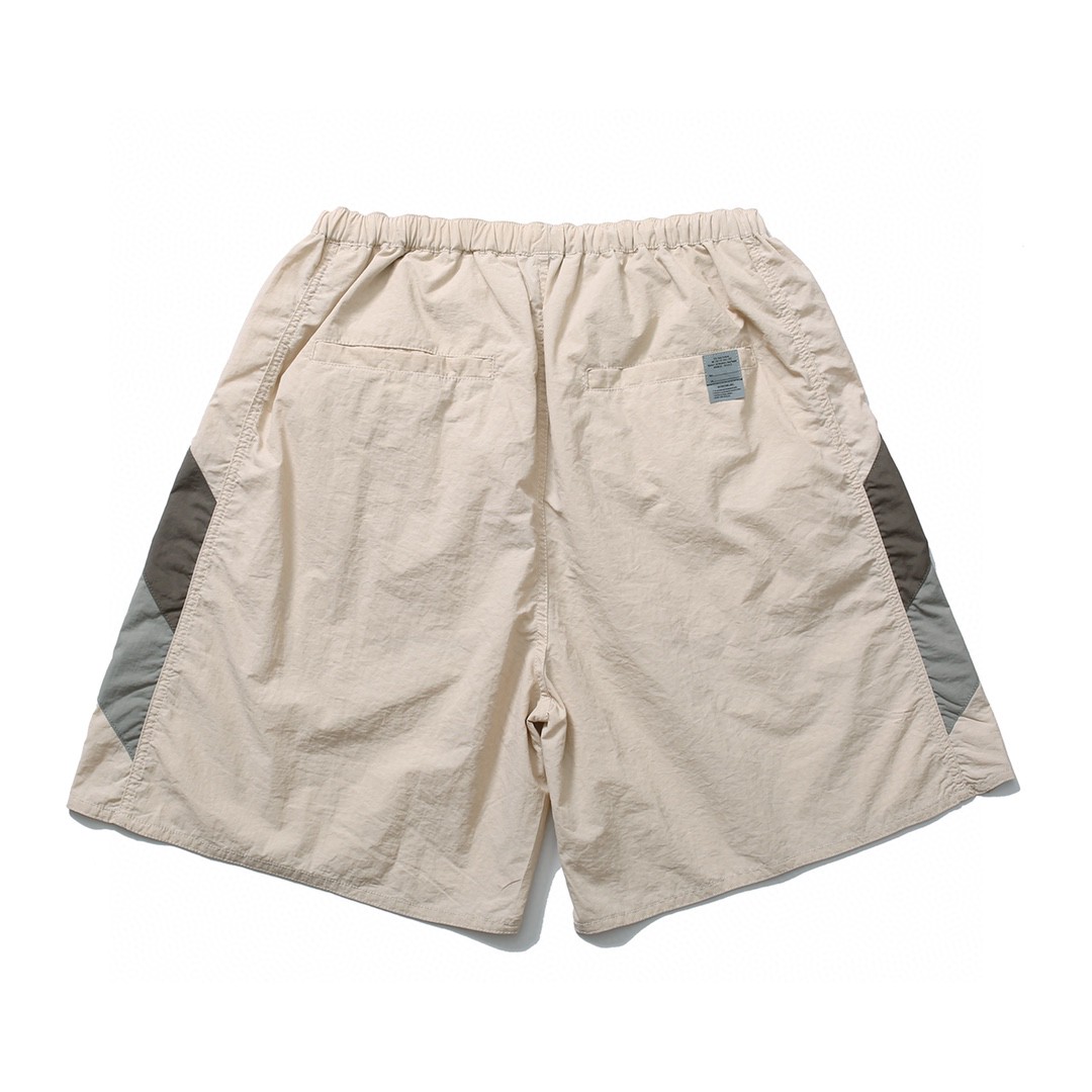 MADNESS 拼接松紧腰 短裤 宽松 裤子 夏款 男女同款 卡其色 深灰色 23SS-SP-D006-DG