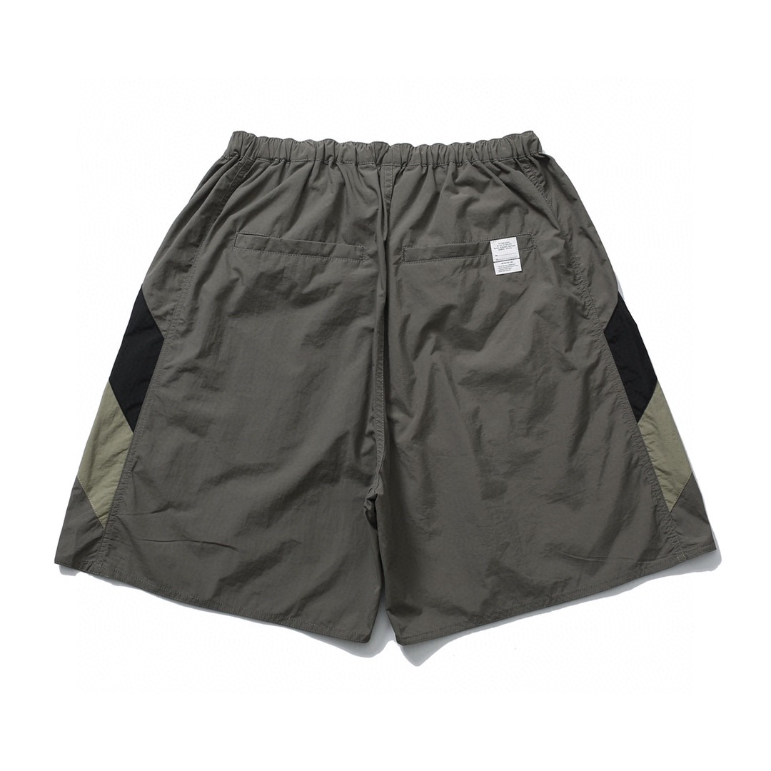 MADNESS 拼接松紧腰 短裤 宽松 裤子 夏款 男女同款 卡其色 深灰色 23SS-SP-D006-DG