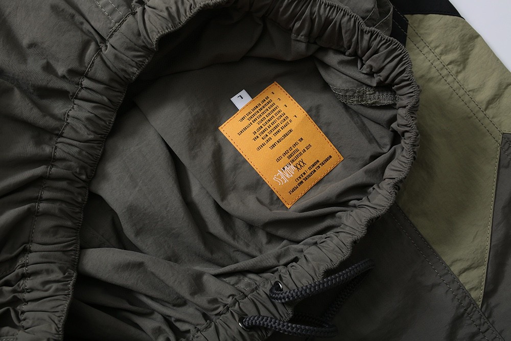 MADNESS 拼接松紧腰 短裤 宽松 裤子 夏款 男女同款 卡其色 深灰色 23SS-SP-D006-DG