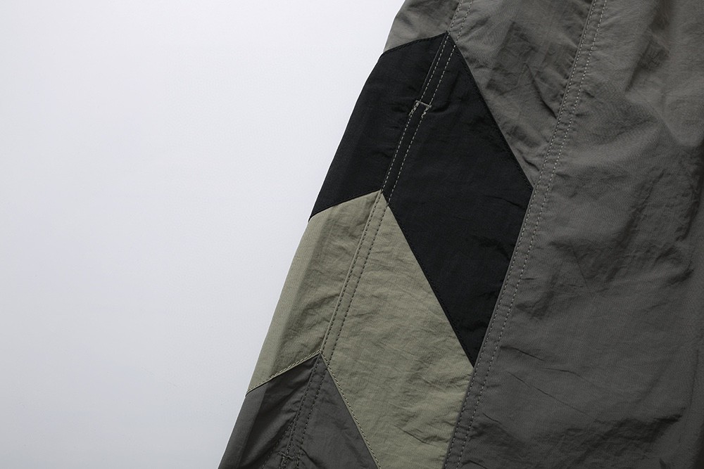 MADNESS 拼接松紧腰 短裤 宽松 裤子 夏款 男女同款 卡其色 深灰色 23SS-SP-D006-DG