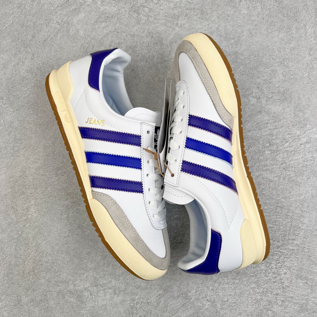 adidas originals Jeans 低筒 复古板鞋 休闲鞋 男鞋 女鞋 白蓝