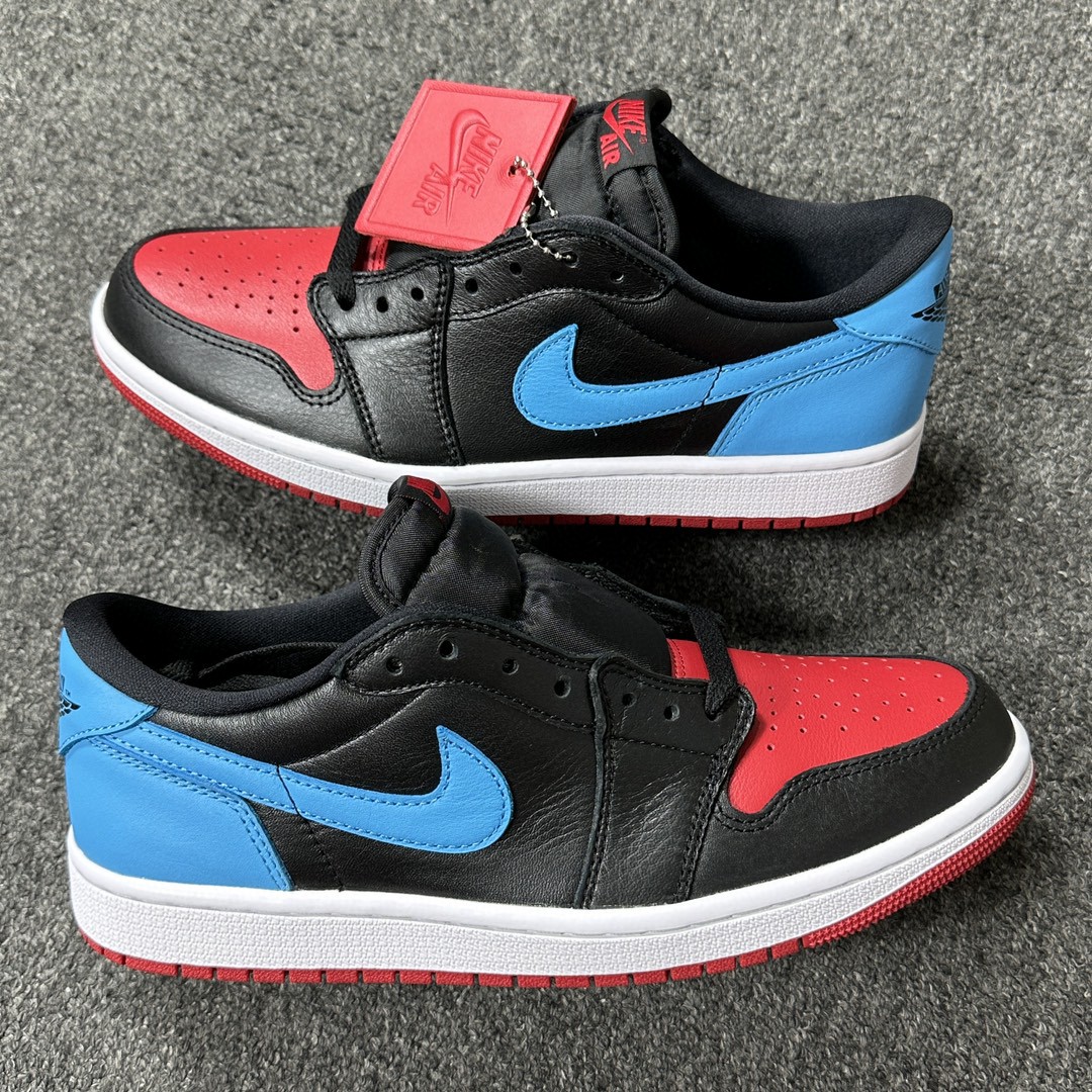 Jordan Air Jordan 1 Low OG UNC to Chicago AJ1 低筒 板鞋 运动鞋 休闲鞋 男鞋 黑蓝红 CZ0775-046