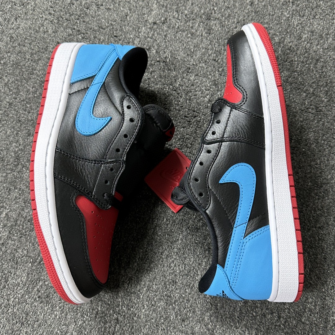 Jordan Air Jordan 1 Low OG UNC to Chicago AJ1 低筒 板鞋 运动鞋 休闲鞋 男鞋 黑蓝红 CZ0775-046