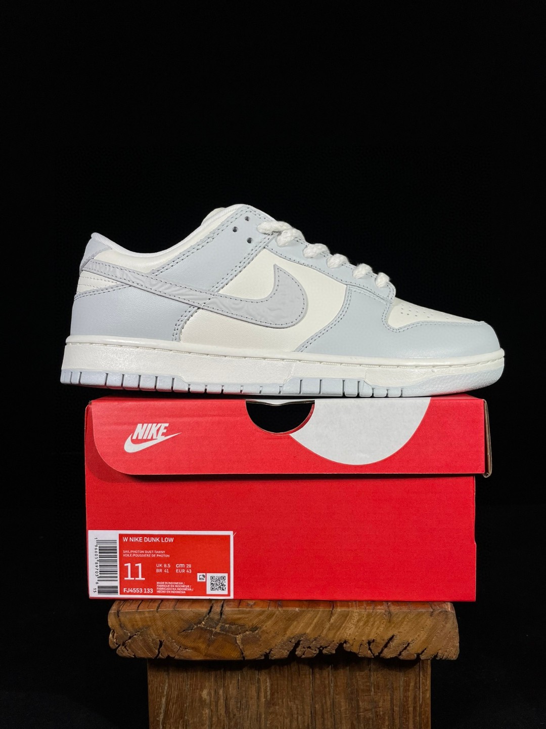 Nike Dunk Low 浮雕 低筒 休闲鞋 板鞋 男鞋 女鞋 灰色 FJ4553-133