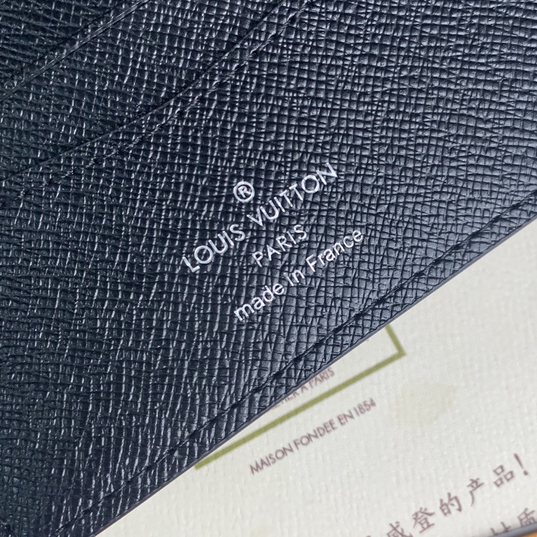 LOUIS VUITTON 路易威登 Slender 经典老花折叠 短款 钱夹 钱包 卡包 名片夹 男女同款 灰黑色 M80906