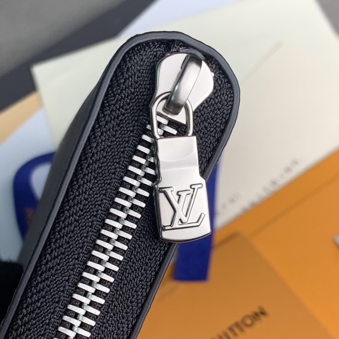 LOUIS VUITTON 路易威登 Zippy 拉链 长款 钱夹 钱包 卡包 名片夹 男女同款 灰黑色 M62295