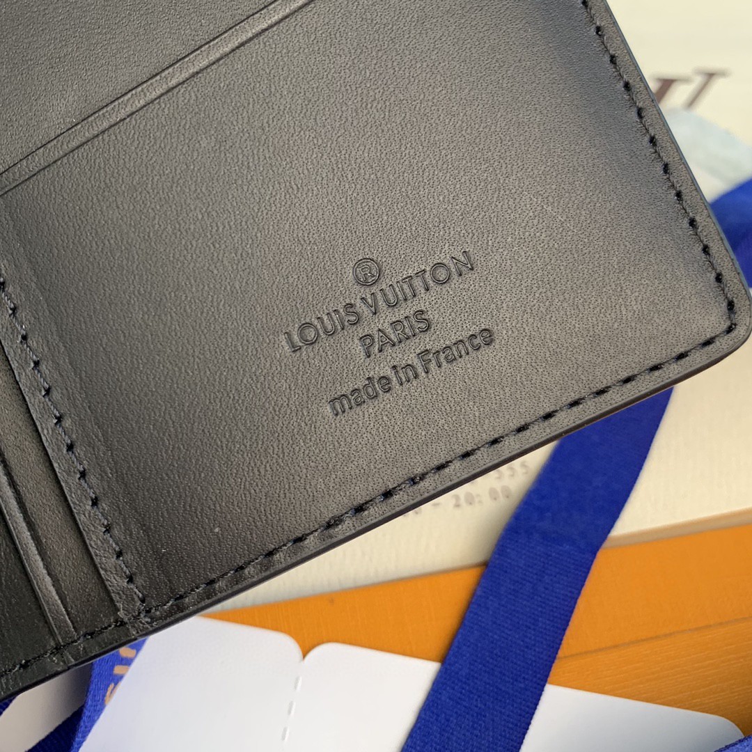 LOUIS VUITTON 路易威登 Brazza系列标志性Monogram压纹牛皮革 长款 钱夹 钱包 男女同款 黑色 M62900