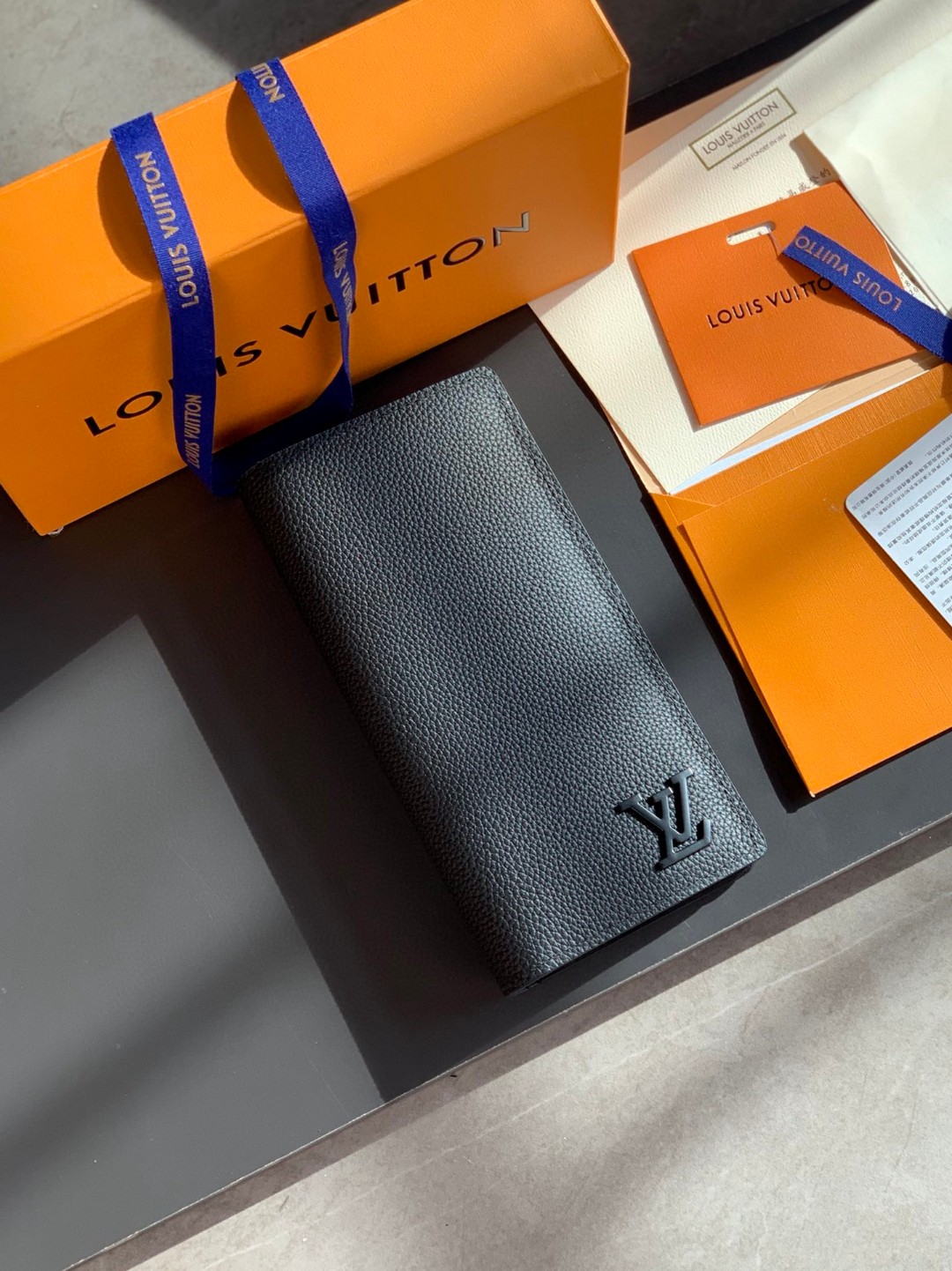 LOUIS VUITTON 路易威登 Portefeuille Brazza LV 长款 钱夹 钱包 男女同款 黑色 M69980