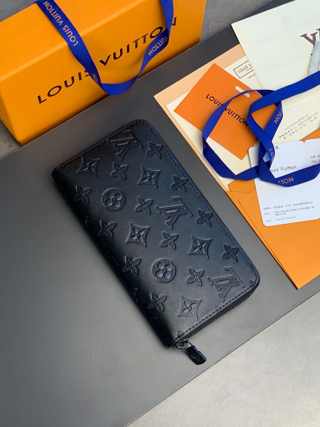 LOUIS VUITTON 路易威登 ZIPPY拉链 竖款 钱夹 钱包 男女同款 黑色 