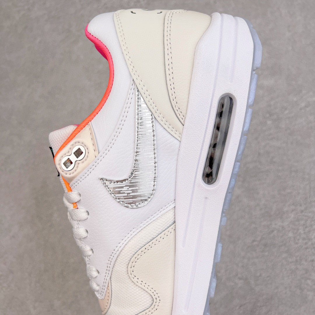 Nike Air Max 1 Unlock Your Space 低筒 减震运动鞋 休闲鞋 运动鞋 板鞋 男鞋 女鞋 白红 FN0608-101
