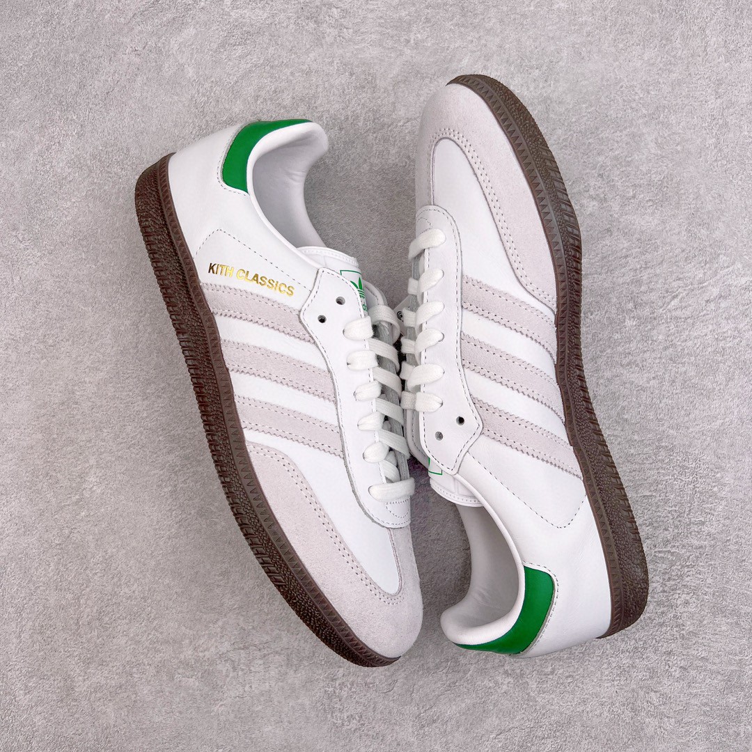 KITH adidas originals Samba 白绿 低筒 复古板鞋 休闲鞋 男鞋 女鞋 FX5398