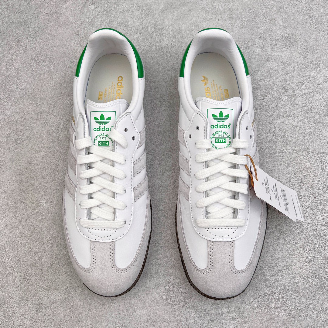 KITH adidas originals Samba 白绿 低筒 复古板鞋 休闲鞋 男鞋 女鞋 FX5398