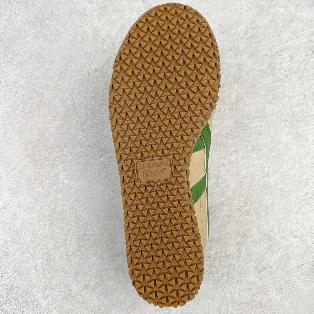 Onitsuka Tiger 鬼家虎 MEXICO 66 低筒 休闲鞋 跑步鞋 板鞋 棕绿色 THL202-1785