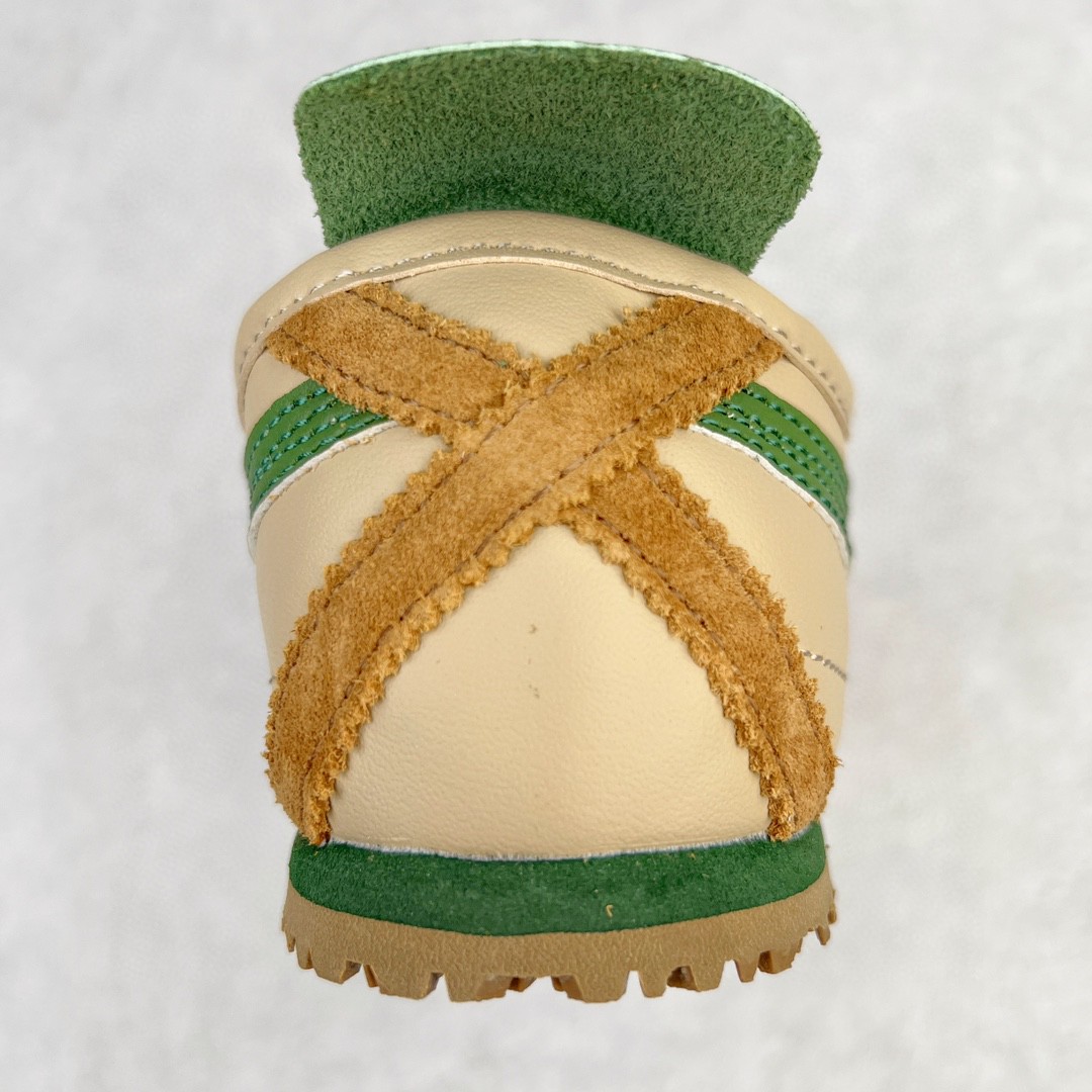 Onitsuka Tiger 鬼家虎 MEXICO 66 低筒 休闲鞋 跑步鞋 板鞋 棕绿色 THL202-1785