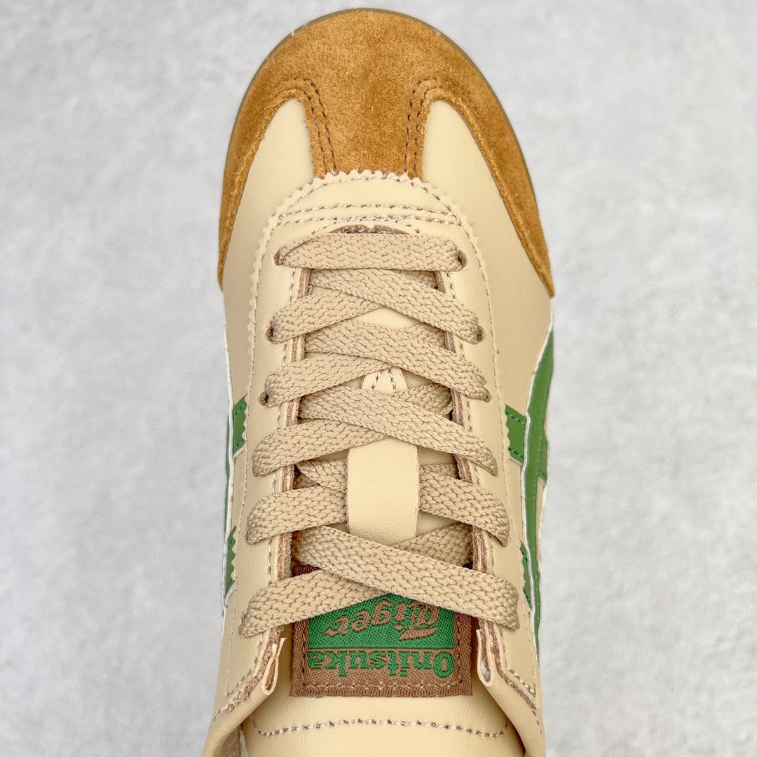 Onitsuka Tiger 鬼家虎 MEXICO 66 低筒 休闲鞋 跑步鞋 板鞋 棕绿色 THL202-1785
