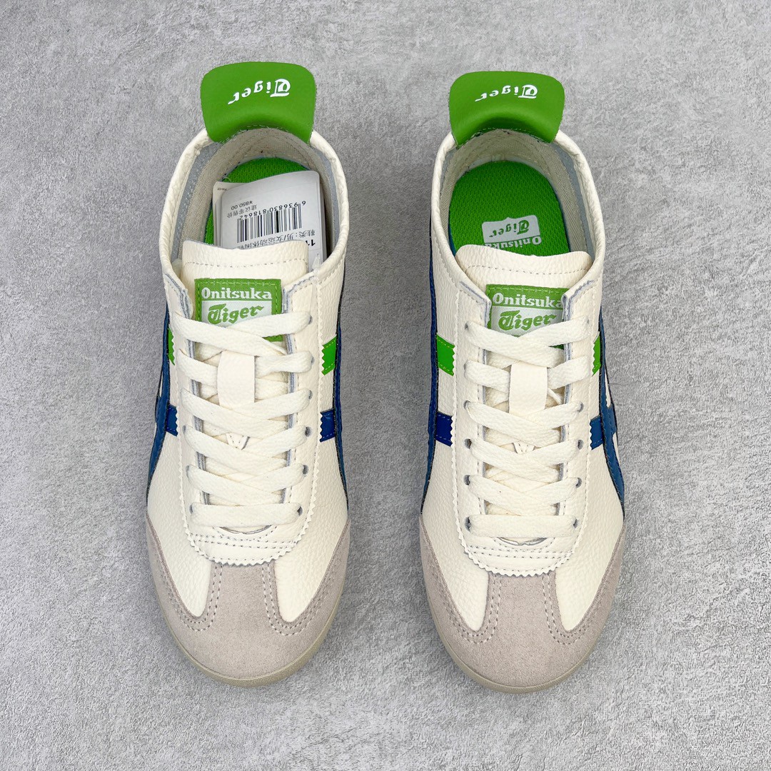Onitsuka Tiger 鬼家虎 MEXICO 66 低筒 休闲鞋 跑步鞋 板鞋 白蓝绿 1183A201-115 
