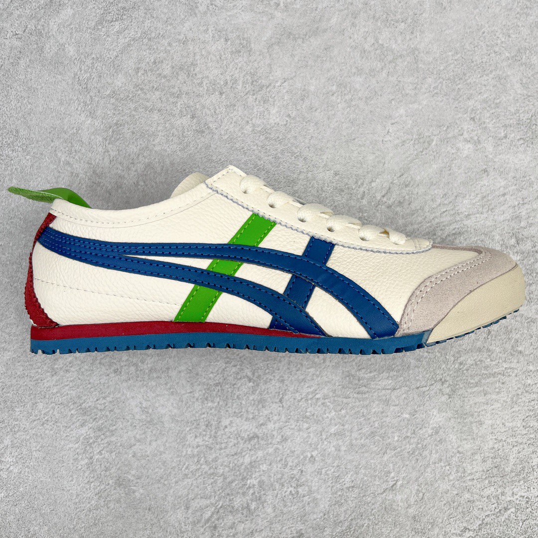 Onitsuka Tiger 鬼家虎 MEXICO 66 低筒 休闲鞋 跑步鞋 板鞋 白蓝绿 1183A201-115 