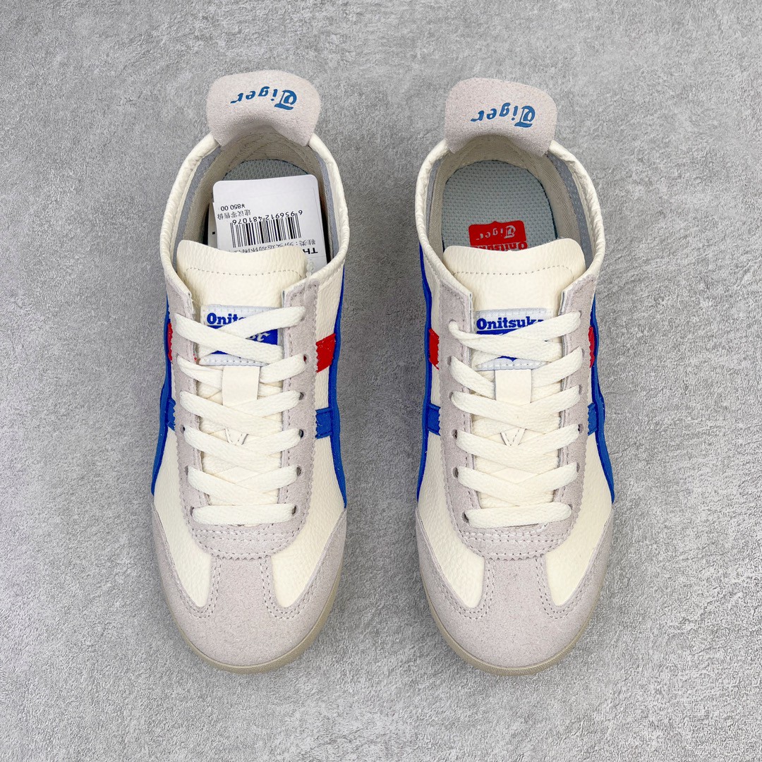  Onitsuka Tiger 鬼家虎 MEXICO 66 低筒 休闲鞋 跑步鞋 板鞋 白蓝 TH2J4L-0142