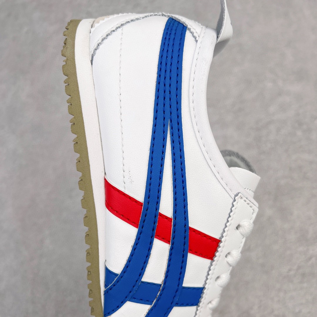 Onitsuka Tiger 鬼家虎 MEXICO 66 低筒 休闲鞋 跑步鞋 板鞋 白蓝红 DL408-0146